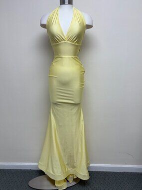 Jessica Angel dress 378 pale yellow sizes small and extra small NWT